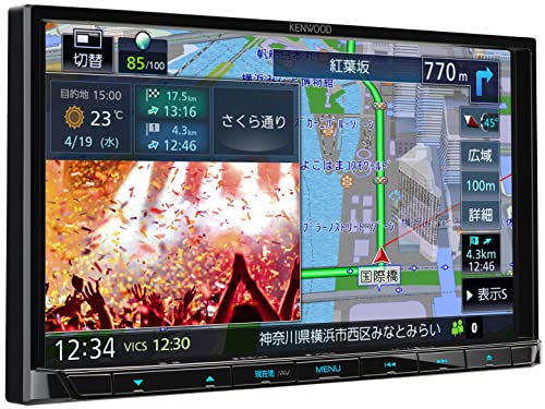 ケンウッド カーナビ 彩速 7インチ MDV-S710 安心の日本製ハイコストパフォーマンスモデル デジタルルームミラー型ドライブレコーダーと連携可能 ブラック KENWOOD